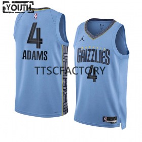 Camiseta Niños Memphis Grizzlies Steven Adams 4 Jordan 2022-23 Statement Edition Azul Swingman